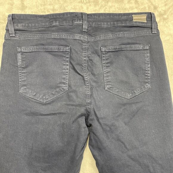 PAIGE Women’s 32 Hoxton Ultra Skinny Jeans Blue Mid Rise Ankle Zip Stretch Denim - Picture 8 of 9